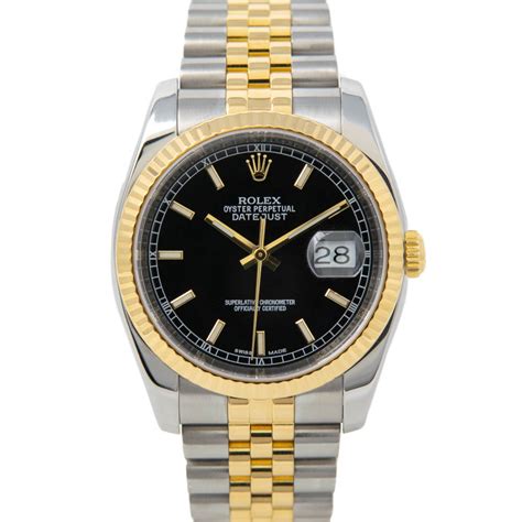 rolex datejust schwarz gold|rolex all gold datejust.